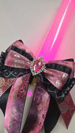 Penlight Bow - Black & Pink