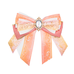 Penlight Bow - White & Orange