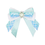 Penlight Bow - White & Teal