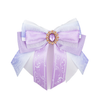 Penlight Bow - White & Purple