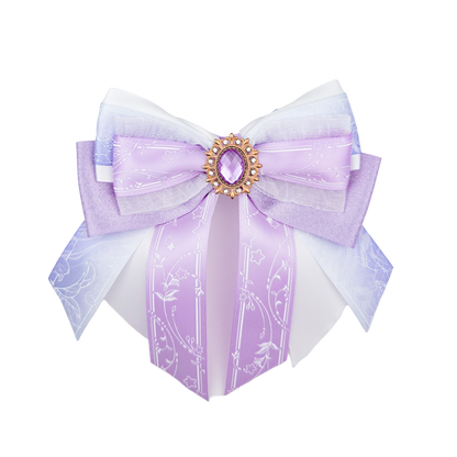 Penlight Bow - White & Purple
