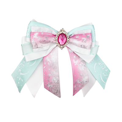 Penlight Bow - White, Mint & Pink