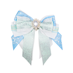 Penlight Bow - White & Blue