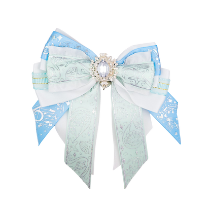 Penlight Bow - White & Blue