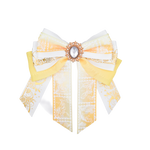 Penlight Bow - White & Yellow