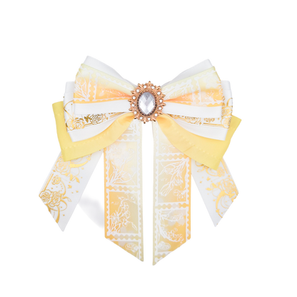 Penlight Bow - White & Yellow
