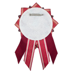 Can Badge Rosette - Gold & Red