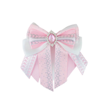 Penlight Bow - White & Pink