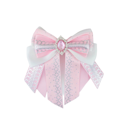 Penlight Bow - White & Pink
