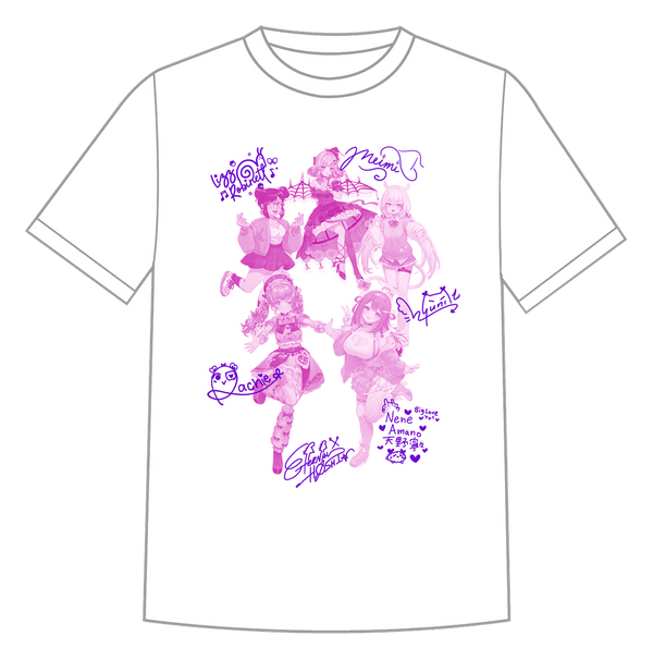 Seigetsu Stars T-Shirt (White, Black)
