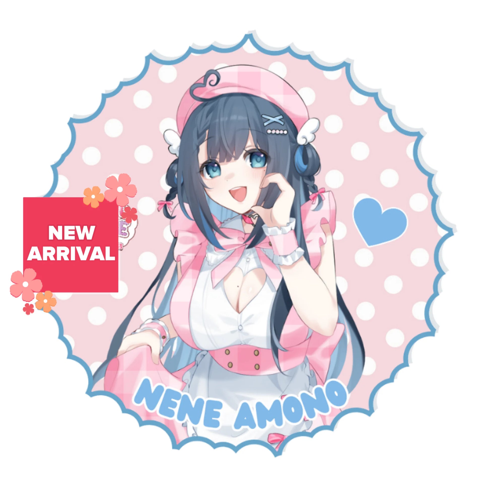 V-Idol Cafe Can Badge Nene Amano Penlight