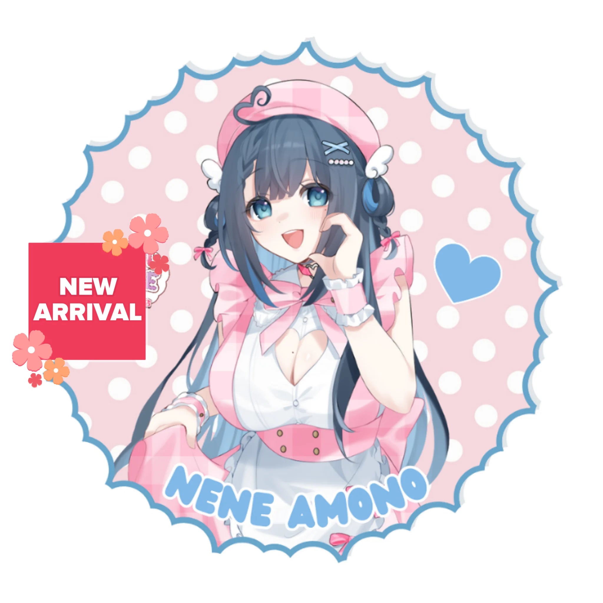 V-Idol Cafe Can Badge Nene Amano Penlight