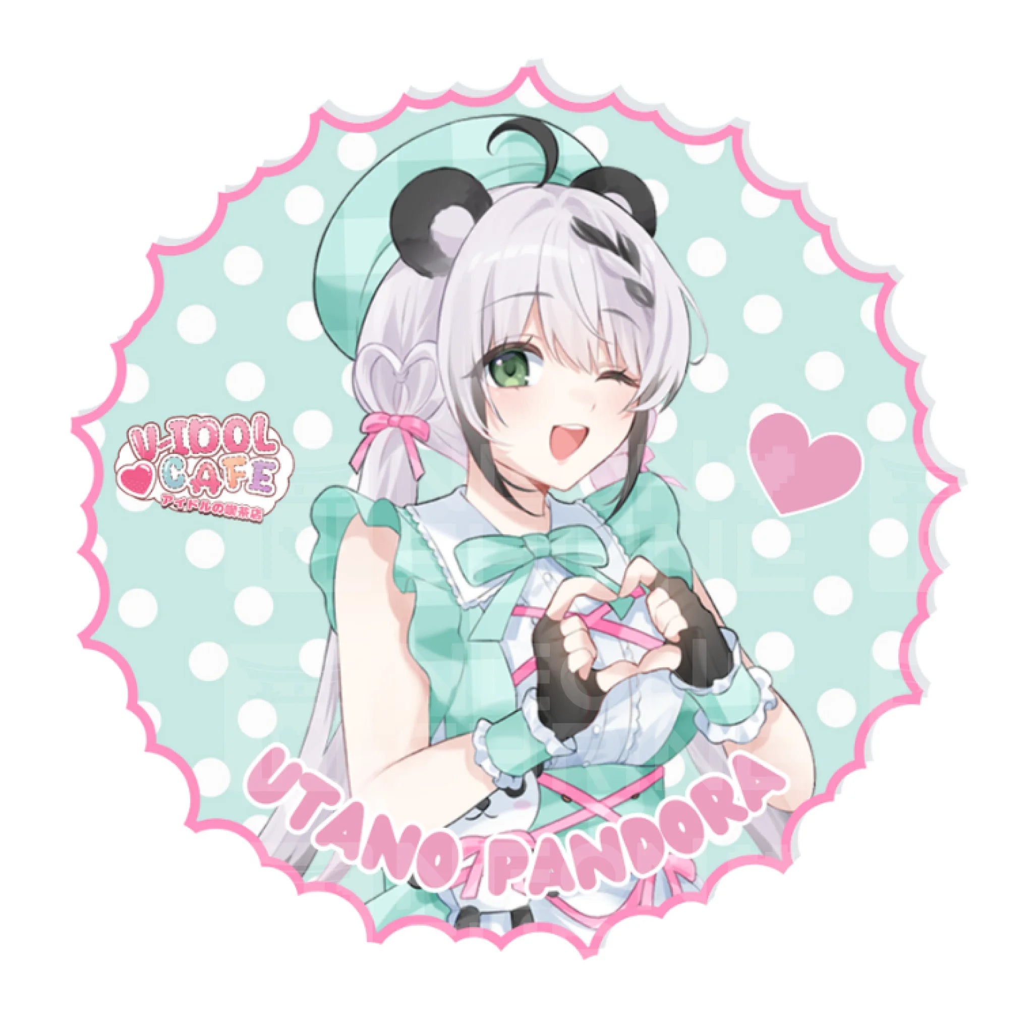 V-Idol Cafe Can Badge Utano Pandora Penlight