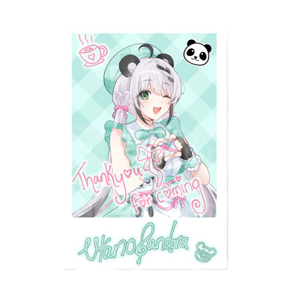 V-Idol Cafe Signed Cheki Utano Pandora Penlight