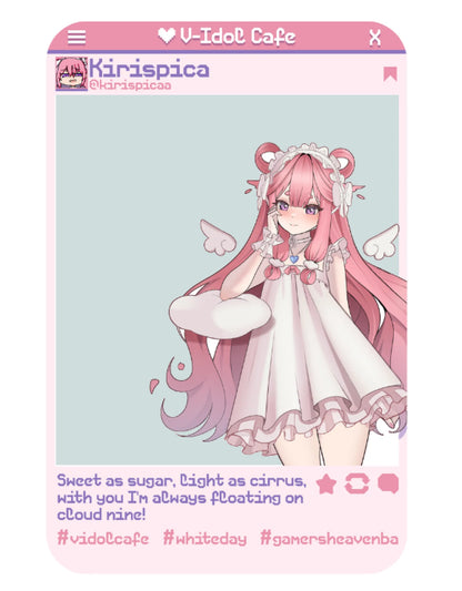 V-Idol Cafe Vol. 3 Clear Card [PRE-ORDER] Kirispica Clear Card