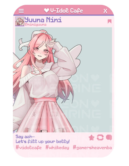 V-Idol Cafe Vol. 3 Clear Card [PRE-ORDER] Yuuna Nini Clear Card